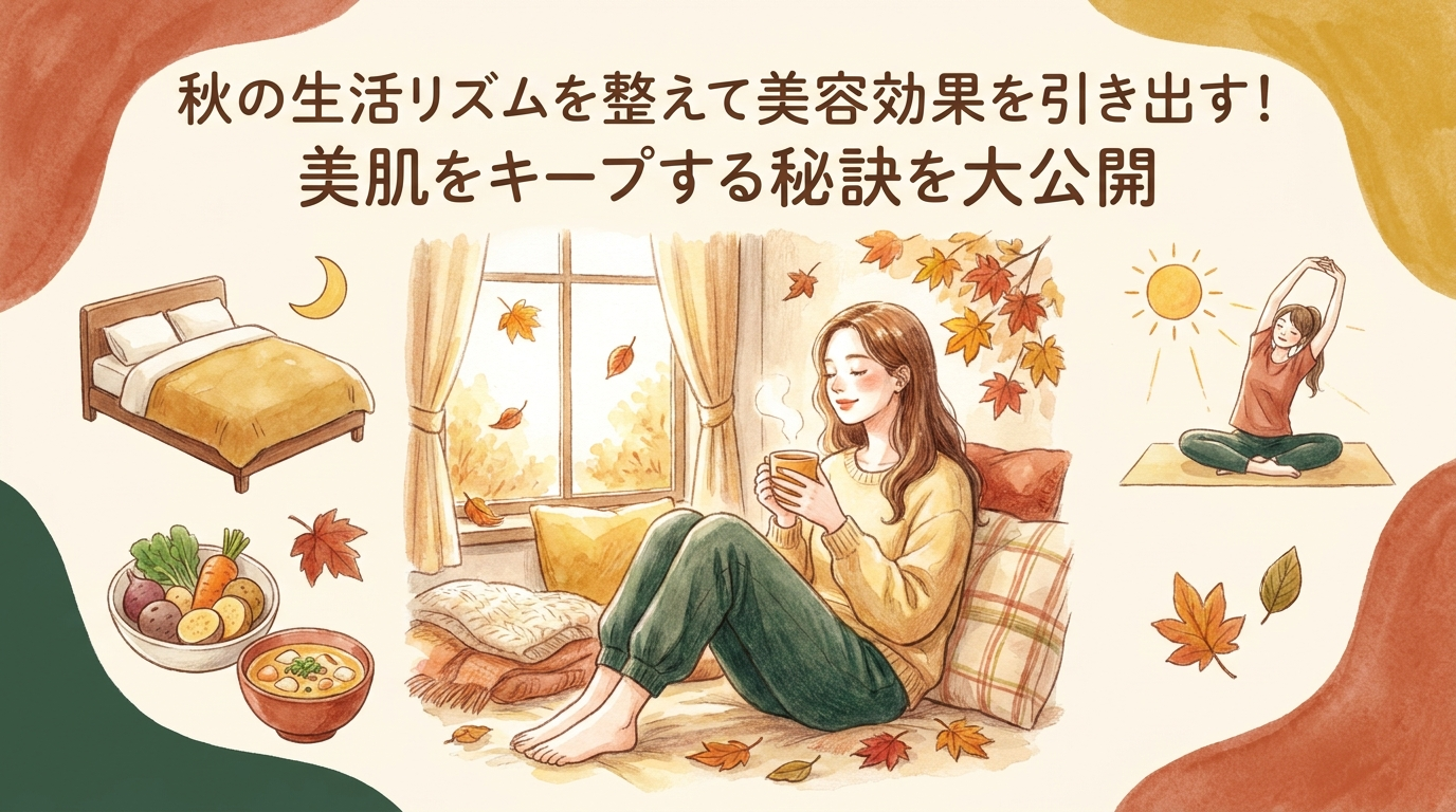 秋の生活リズムを整えて美容効果を引き出す！美肌をキープする秘訣を大公開