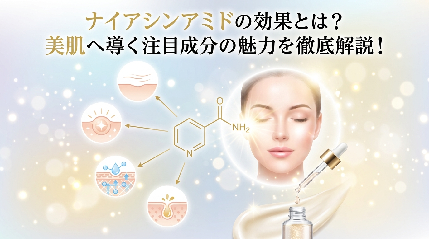 ナイアシンアミドの効果とは？美肌へ導く注目成分の魅力を徹底解説！