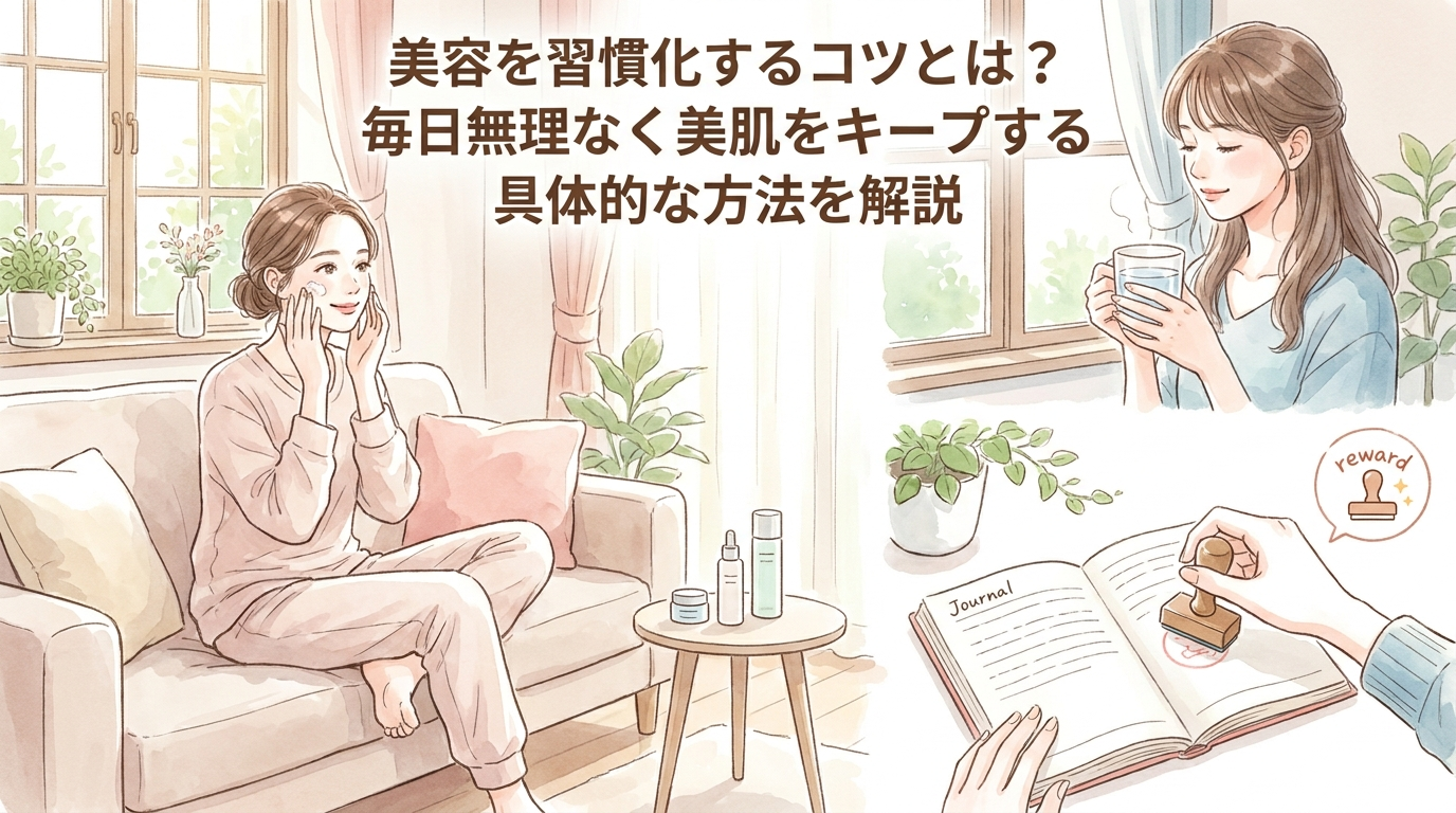 美容を習慣化するコツとは？毎日無理なく美肌をキープする具体的な方法を解説